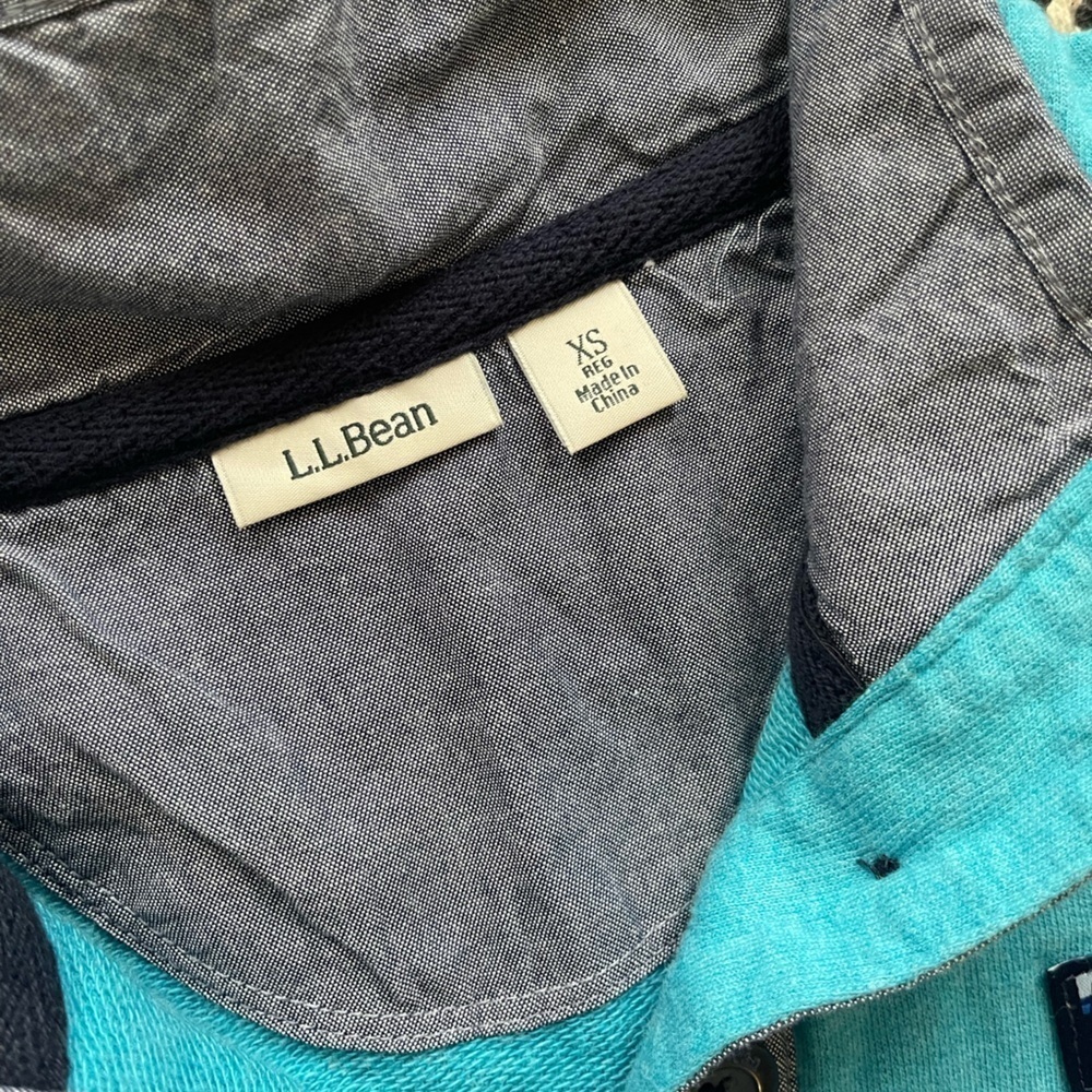 L.L. Bean Teal and Blue long sleeve - Picture 3 of 4